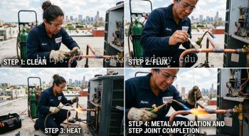 AC brazing procedure step by step
