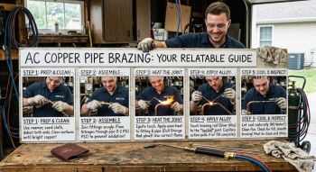 AC copper pipe brazing procedure guide