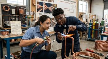 copper pipe joining AC brazing procedure