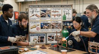 copper refrigeration line brazing guide HVAC
