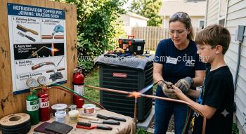 refrigeration copper pipe joining brazing guide