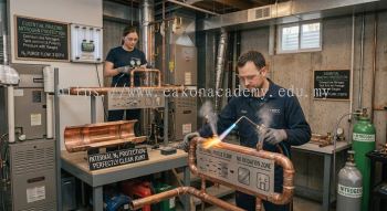 copper pipe HVAC brazing nitrogen protection