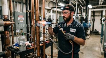 HVAC copper pipe brazing oxidation control nitrogen
