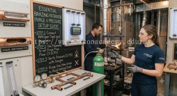 HVAC refrigeration brazing nitrogen setup guide