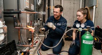 nitrogen purging during copper brazing HVAC systems