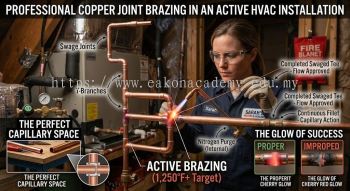 copper joint brazing HVAC installation