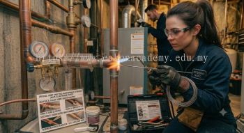 copper joint brazing HVAC maintenance skills