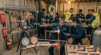 copper joint brazing HVAC workshop training