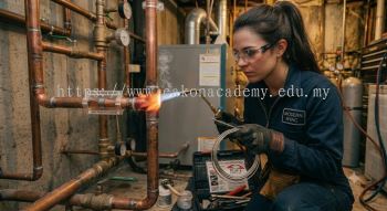 copper joint brazing oxy acetylene HVAC
