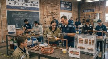 copper pipe brazing HVAC course