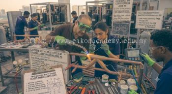 HVAC brazing skills for refrigeration system setup