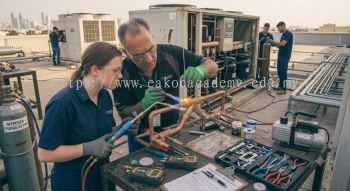 HVAC brazing skills for refrigeration technicians