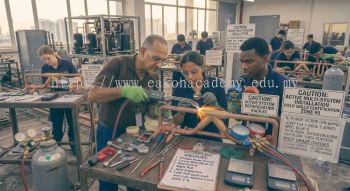 HVAC refrigeration brazing workshop skills