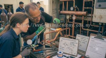 refrigeration copper pipe installation brazing skills