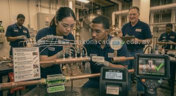 HVAC copper pipe brazing leak-free certification