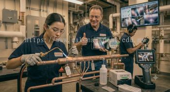 HVAC refrigeration brazing leak detection prevention