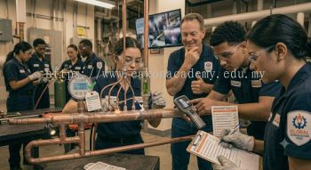 HVAC technician leak-free brazing training