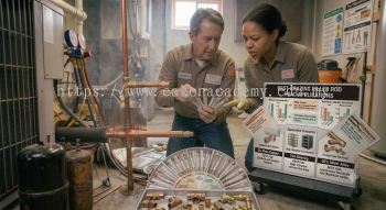 HVAC brazing filler material selection