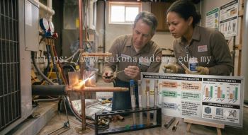HVAC copper brazing filler rod guide