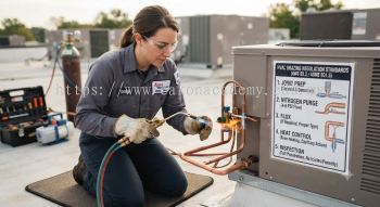 copper tubing brazing HVAC regulations
