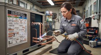 HVAC brazing pipe installation standards