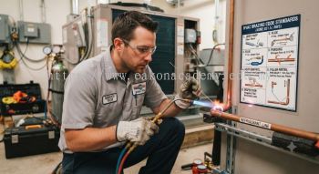 HVAC copper piping brazing code standards