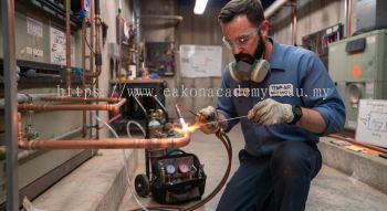 copper line brazing oxy acetylene refrigeration