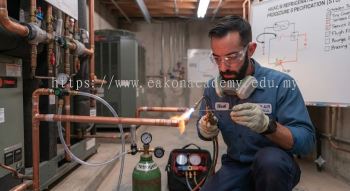 copper refrigeration line brazing joint techniques