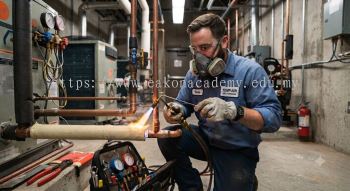 copper refrigeration line brazing safety procedures