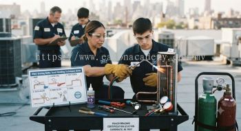 HVAC brazing torch handling skills course