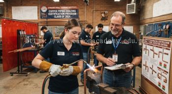 HVAC brazing certification assessment course