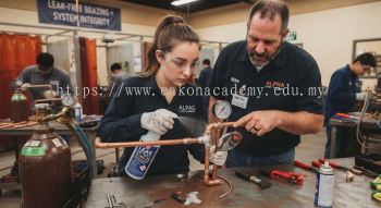 HVAC brazing copper pipes leak prevention