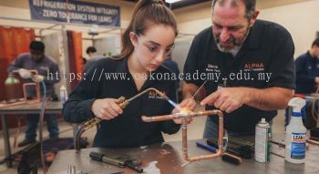 HVAC leak proof brazing copper pipes