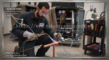 copper refrigeration line brazing best practices HVAC