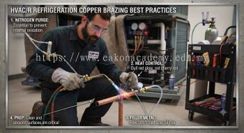 HVAC brazing copper refrigeration pipes best practices