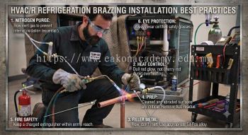 HVAC refrigeration brazing installation best practices