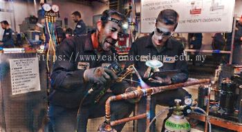 copper pipe brazing nitrogen flow HVAC