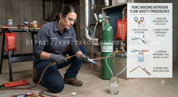 HVAC brazing nitrogen flow safety procedures