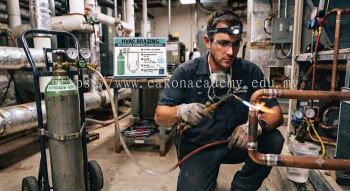 HVAC brazing nitrogen purging flow guide