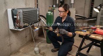 HVAC brazing for split air conditioner