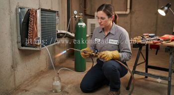 HVAC brazing techniques for split AC installation