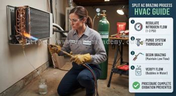 split air conditioner brazing process HVAC guide
