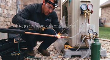 split air conditioner brazing safety procedures HVAC