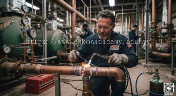 copper refrigeration line industrial brazing method