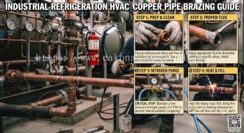 HVAC copper pipe brazing industrial refrigeration guide