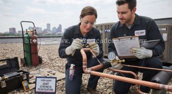 brazing joint strength inspection HVAC systems
