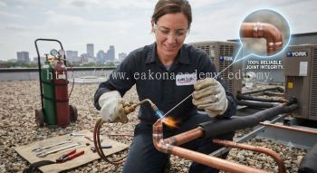 copper pipe brazing HVAC joint reliability