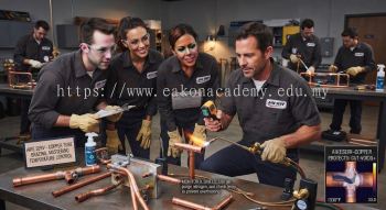 copper tube brazing temperature control HVAC training