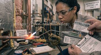 HVAC brazing temperature control inspection checklist