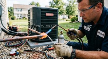 HVAC brazing torch flame control temperature skills